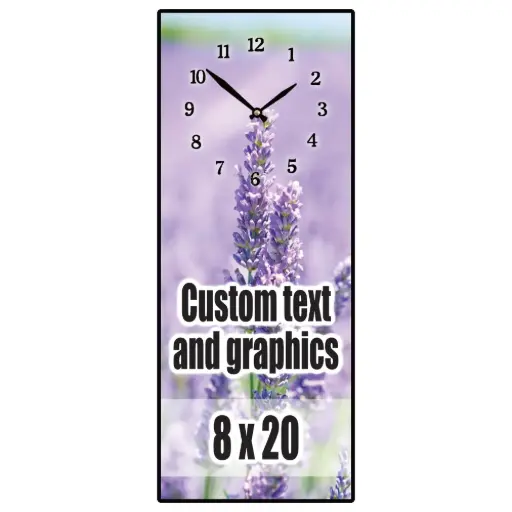 [PL0820-MS] 8x20 Plaque w/musical clock