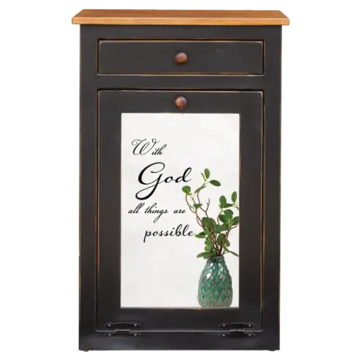 [TCBL01] Black Trash Cabinet