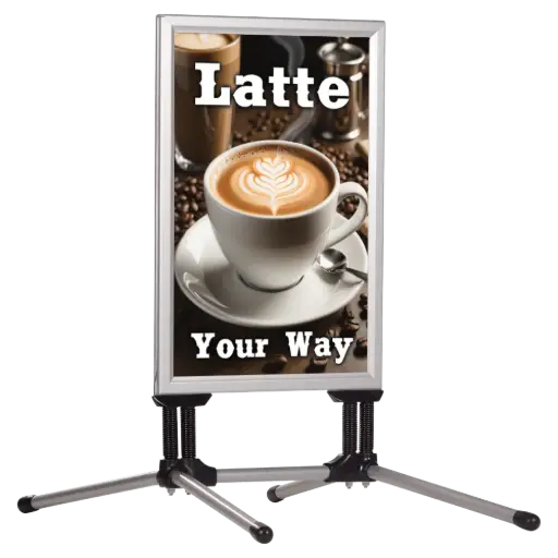 [UTSM000N24X2000] SwingPro Sidewalk Sign, 24x36, Snap frame Silver