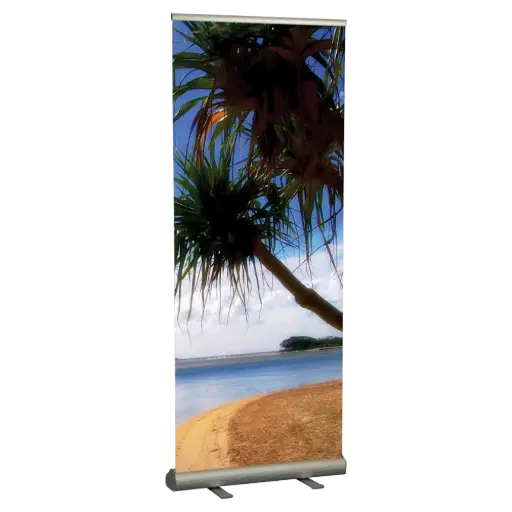 [URBST00N82X2000] Smart Roll Banner, 31.5 wide, Aluminum silver, Variable height up to 90"