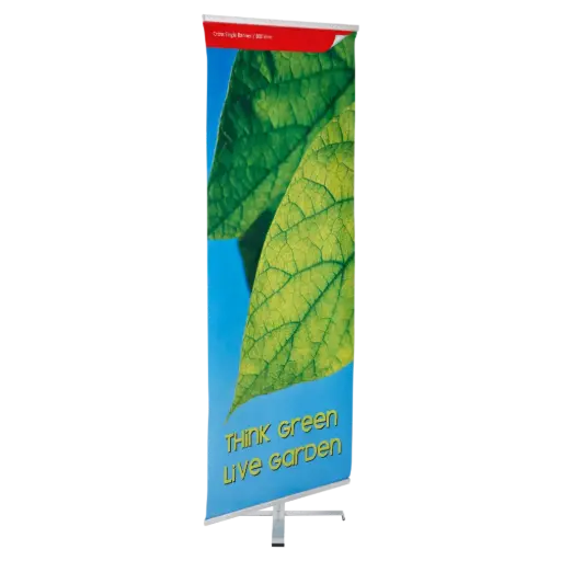 [USBC000N62X2000] Cross Banner, 23.6 wide x 78.74 high, Aluminum silver