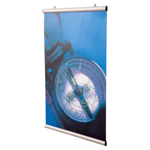 [UPT26SN182X2000] Snap set poster holder, 72 wide, Aluminum silver
