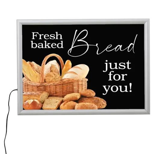 [ULM25TN034X2000] Buy Max LED box, 30x40, 1" Snap frame Silver, Single-sided, Wall mount