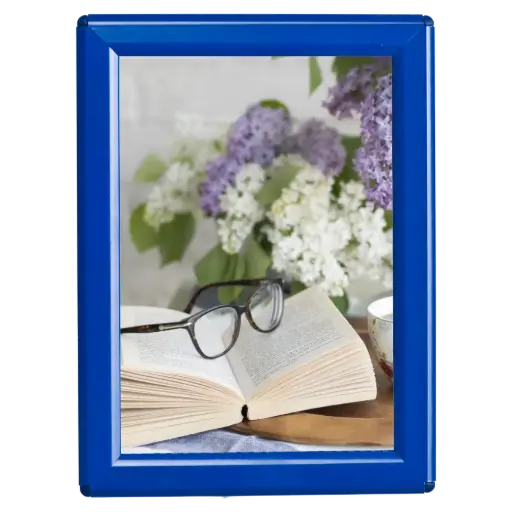 [UCP145L157X2990] Opti-small Poster frame, 5x7, 0.55" Mitered snap frame Blue