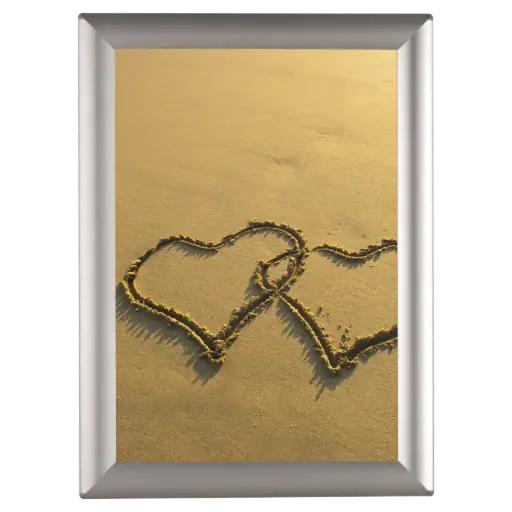 [UCP145N100X2990] Opti-small Poster frame, 8x10, 0.55" Mitered snap frame Silver