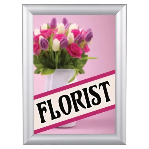 [UCW255N481X2000] Window Poster frame, 8.5x11, 1" Mitered snap frame Silver