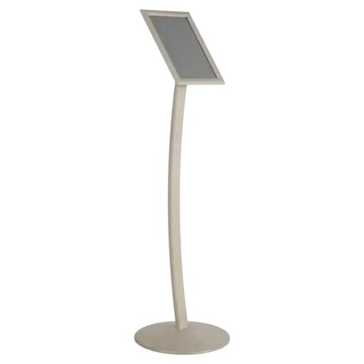 [UCUMB20581X2000] Curved Menu board, 8.5x11, Snap frame White Pearlic