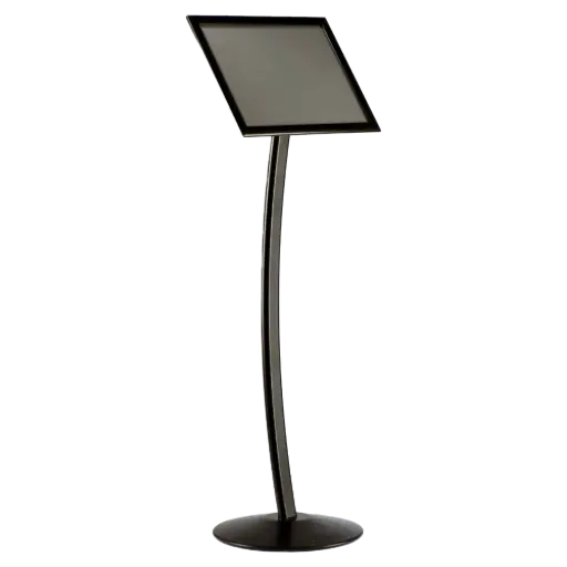 [UCUMBB0581X2000] Curved Menu board, 8.5x11, Snap frame Black