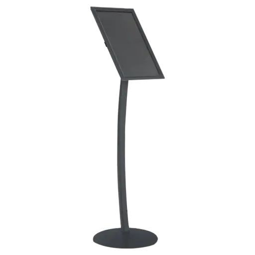 [UCUMSA0518X2000] Simplistic Curved Menu board, 18x24, Snap frame Anthracite Grey