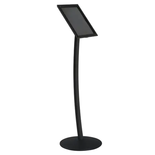 [UCUMSB0517X2000] Simplistic Curved Menu board, 11x17, Snap frame Black