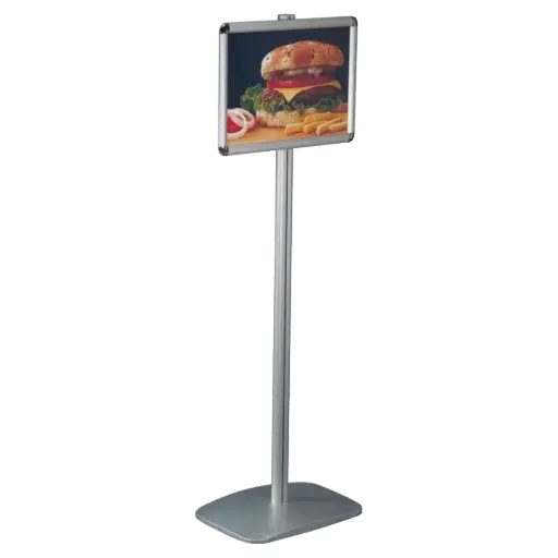 [UDMB100581X2000] Adjustable Menu board, 8.5x11, Snap frame Silver