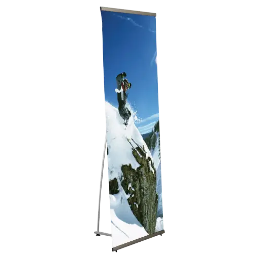 [UQB0T00N12X2000] Quick Banner, 39.37 wide x 78.74 high, Aluminum silver