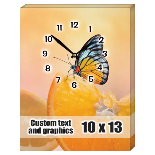 [CA1013-NOM] 10x13 Canvas frame w/clock