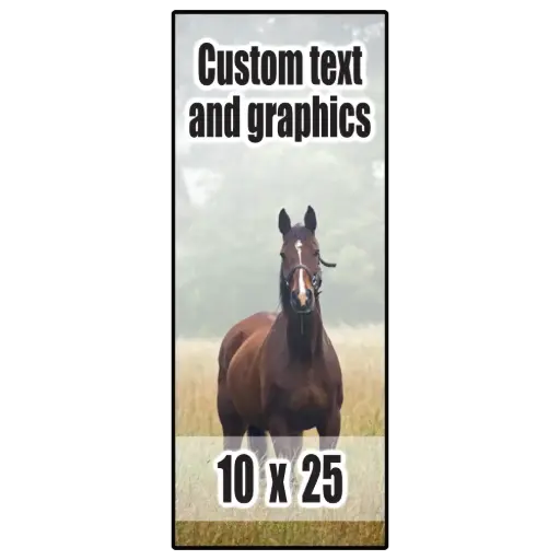 [PL1025] 10x25 Plaque w/keyhole and finished edge