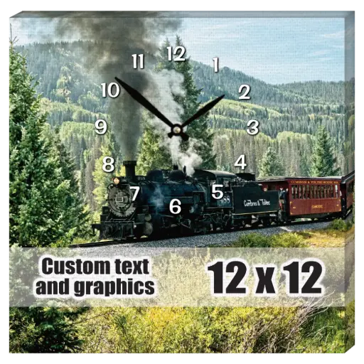 [CA1212-NOM] 12x12 Canvas frame w/clock