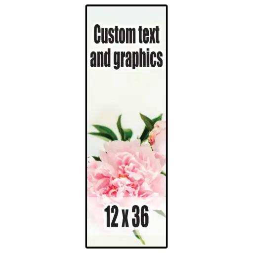 [PL1236] 12x36 Plaque w/keyhole and finished edge