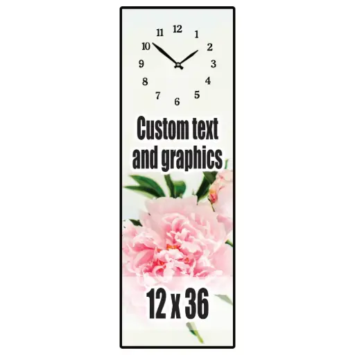 [PL1236-NOM] 12x36 Plaque clock