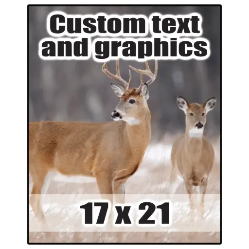 [PL1721] 17x21 Plaque w/keyhole and finished edge