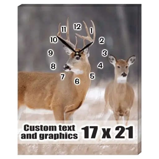 [CA1721-NOM] 17x21 Canvas frame w/clock